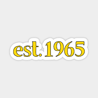 Est. 1965 Cartoonish Retro Birthday Magnet