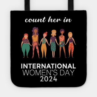 Count Her Inspire Inclusion Women's International Day 2024 Tote