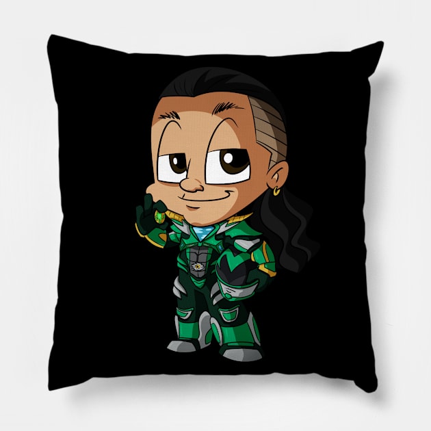 Green Light Special Pillow by Patrickskyeco