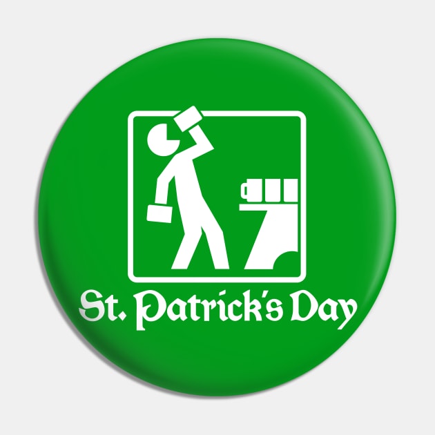 St. Patrick's Day 1 (white) Pin by hardwear