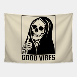 Good Vibes Skeleton Tapestry