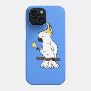 Umbrella cockatoo with a bell Phone Case