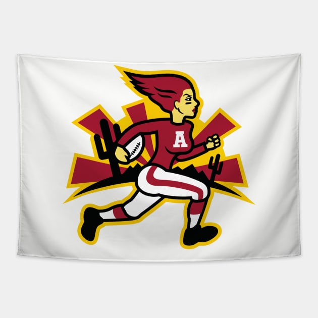 Arizona Lady Cards Tapestry by Carl Cordes