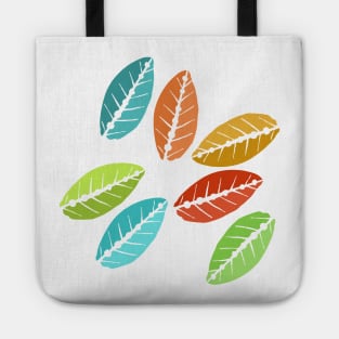 Digitally doodled leaves Tote