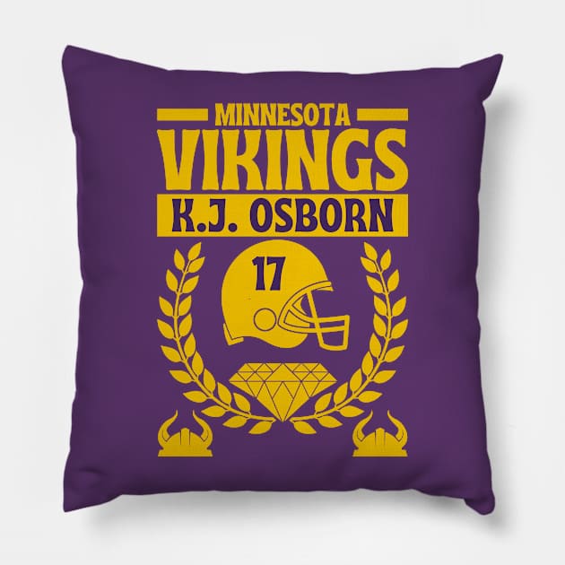 Minnesota Vikings K.J Osborn 17 Edition 2 Pillow by Astronaut.co