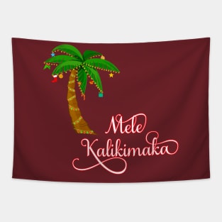 Mele Kalikimaka Hawaiian Christmas Tapestry