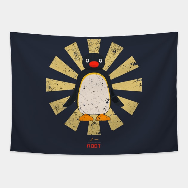 Pingu Noot Retro Japanese Tapestry by Nova5