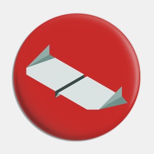 Vector Paperplane Chinook Pin