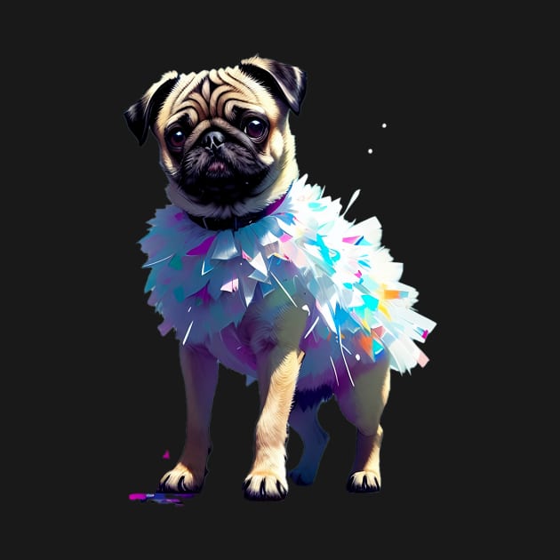 Flamingo Tutu Pug: The Pink and White Beauty by fur-niche