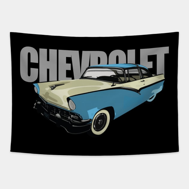 Chevy Bel Air Tapestry by HappyInk
