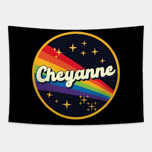 Cheyanne // Rainbow In Space Vintage Style Tapestry