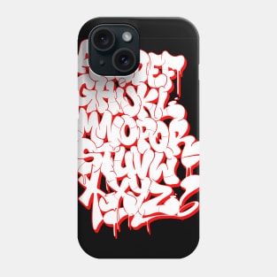 Graffiti Alphabet #8 red Phone Case