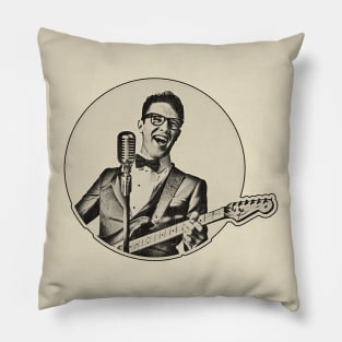 Retro Buddy Holly Pillow