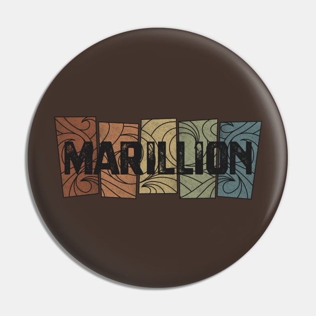 Marillion Retro Pattern Pin by besomethingelse