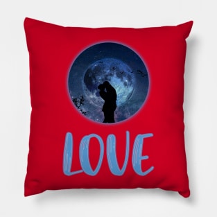 Love Moon by Basement Mastermind Pillow