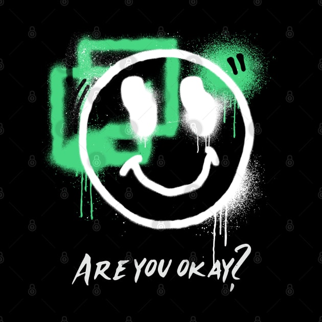 Smiley face , Are you okay? Mental health by noirglare