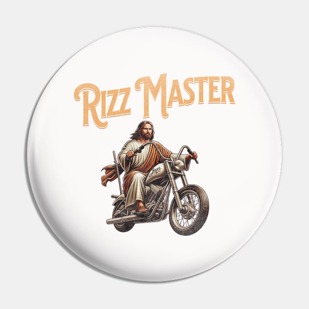 Rizz Master Jesus Christ is Rizzin' Funny Easter 2024 Tee He is Rizzin' Pin by sarcasmandadulting