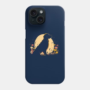 Women's Golden Retriever Lover Dog Owner Wildflower art Phone Case