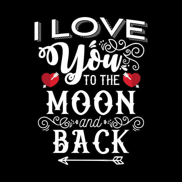 'I Love You to the Moon and Back' Valentine's Day Gift by ourwackyhome