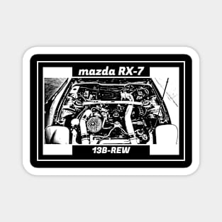 MAZDA RX-7 FD ENGINE (Black Version) Magnet