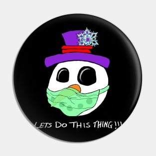 Christmas Snowman Pin