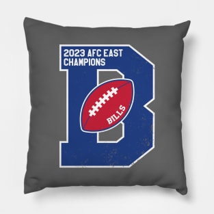 Big Bold Buffalo Bills 2023 AFC East Champs Pillow