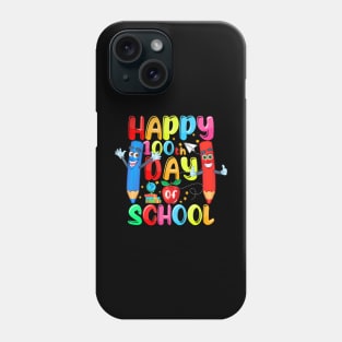 Happy 100Th Day Of School Student Teacher Women Kids Phone Case