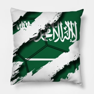 Saudi Arabia Football Pillow