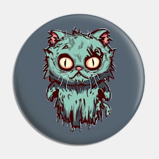 Zombie Ghost Cat (no text) Pin