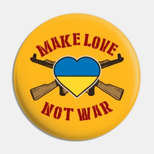 Make Love Not War Pin