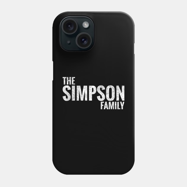 The Simpson Family Simpson Surname Simpson Last name Phone Case by TeeLogic