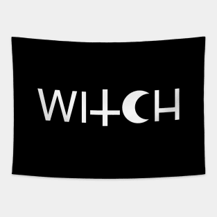 Witch Gothic Typography Design Tapestry