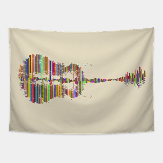 Nature Guitar Tapestry by aminehr