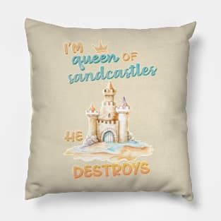 Queen of Sandcastles Taylor Swift Pillow