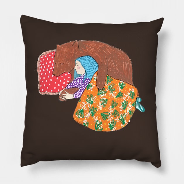 Sleepover Pillow by DoodlesAndStuff