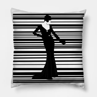 Black and white Glamour Pillow