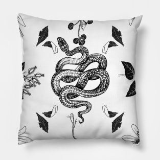 Snake Art Design Pillow