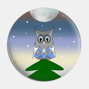 MOON Owl Pin