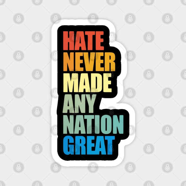 Anti-trump Magnet by Creatifly Graphic Tees