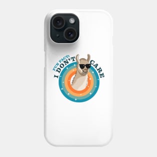 Fun Fact: I Don't Care | Funny Sassy Llama Alpaca Sarcastic Phone Case