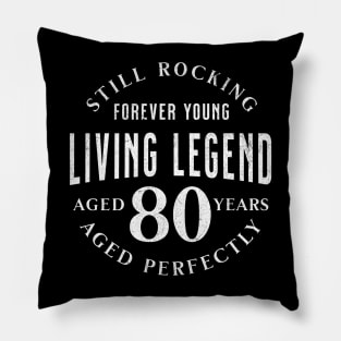 80 Years Young: Celebrating a Milestone Pillow