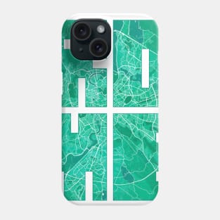 Rome, Italy City Map Typography - Watercolor Phone Case