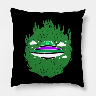 SPACESHIP Alien Pillow