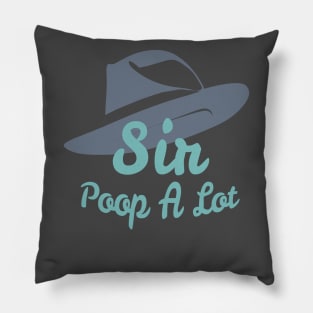 Sir Poop A Lot Pillow