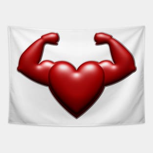 flexing heart Tapestry