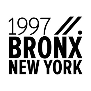 Bronx NY Birth Year Collection - Represent Your Roots 1997 in Style T-Shirt