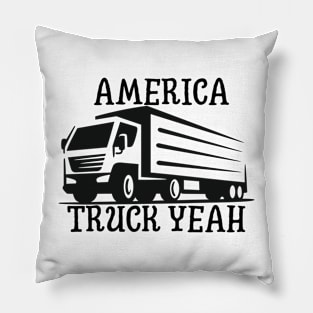 America Truck Pillow