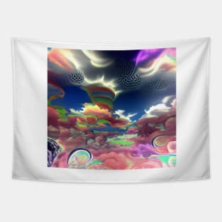 Psychedelic Clouds Tapestry