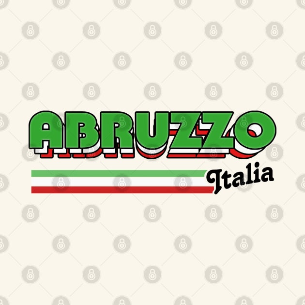 Abruzzo // Italia Typography Region Design by DankFutura