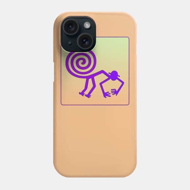 Nazca Monkey Phone Case by Erno